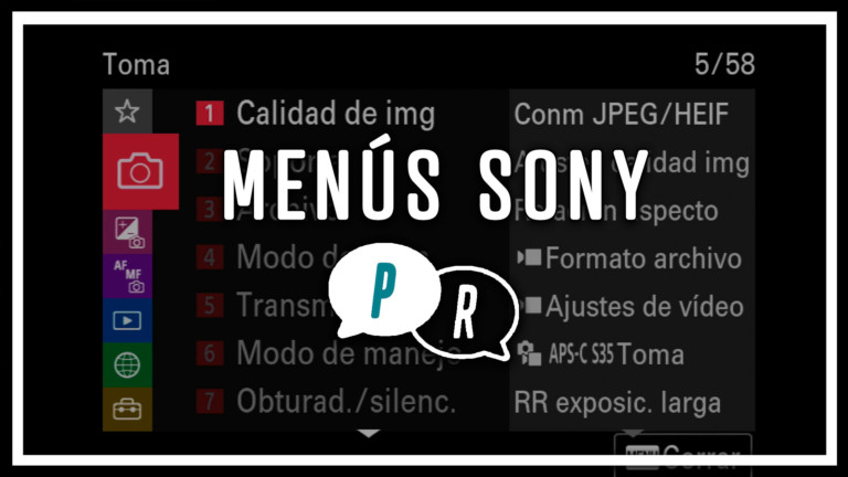 MENÚS SONY